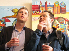 Remco en Matthijs op de opening