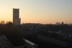 Het Strijkijzer gezien vanuit ons atelier