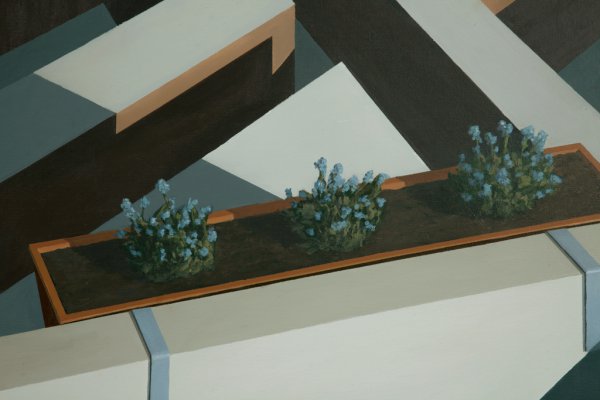 detail: één van de bloembakken