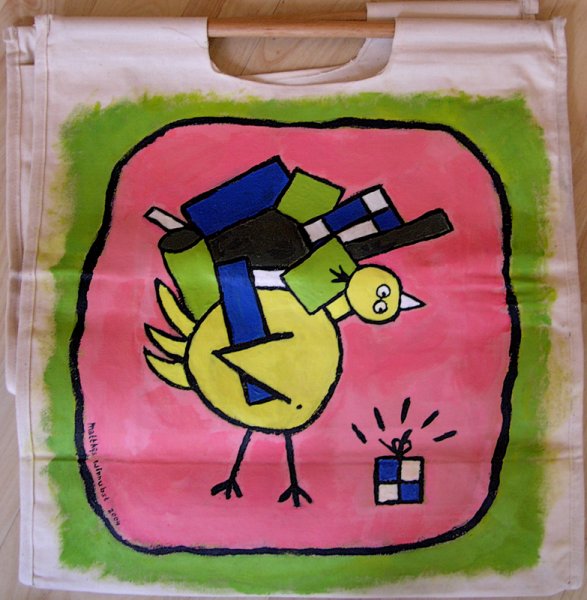 Kuiken met boodschappen