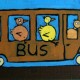 Kuikens in de bus