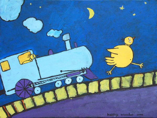 Rennen voor de trein