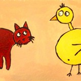 Kuiken en poes
