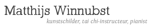 Matthijs Winnubst, kunstschilder en tai-chi instructeur in Den Haag