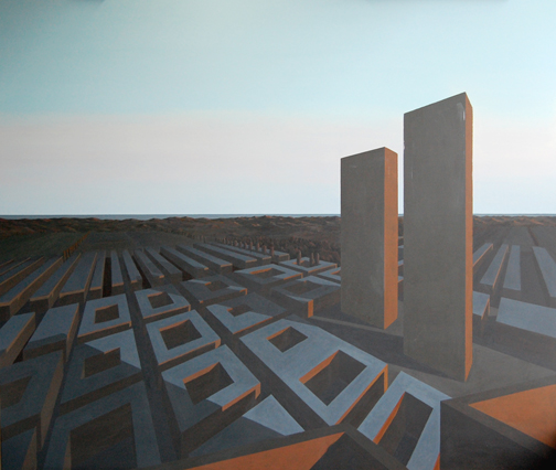 Het schilderij van de Stad en de Zee, stand van zaken na dag 28