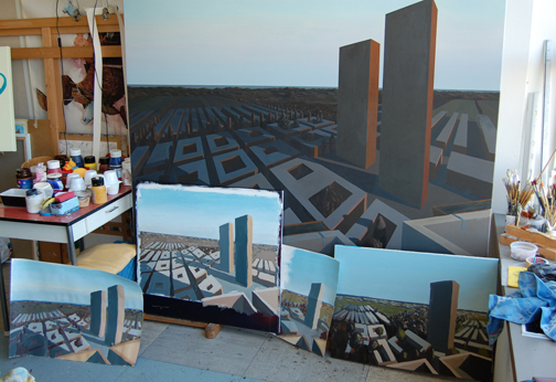 Het schilderij van de Stad en de Zee, dag 45