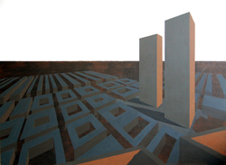 Onderschildering van de muren